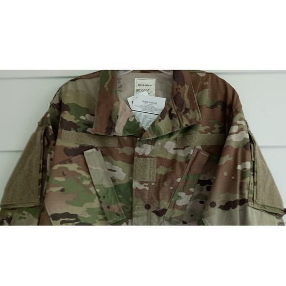 Army Camouflage Combat Uniform Zip Jacket Insect Shield NWT Medium Regular - Picture 2 of 9